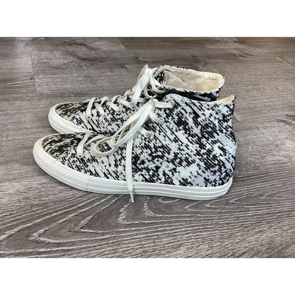 Converse All Star Gemma OX Womens Size 8 Shoes Black White High Sneakers 553448C